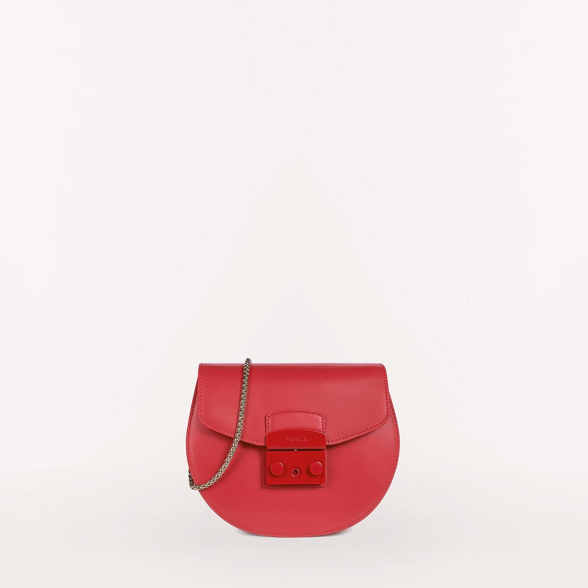 Furla Metropolis Tasker Tilbud - Crossbody Dame Rød CTI397845